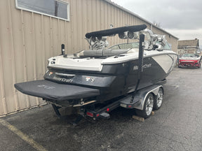 MasterCraft X35 with ZFT5 Tower and factory bimini TD Ratchet Cover - BoardCo