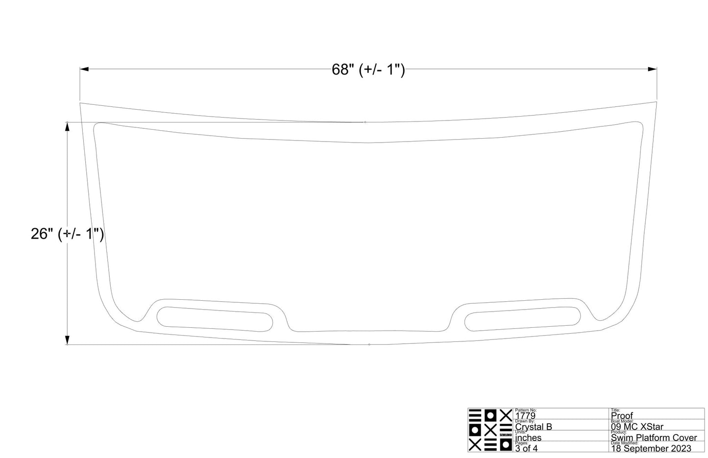 MasterCraft Xstar Swim Platform Cover - BoardCo