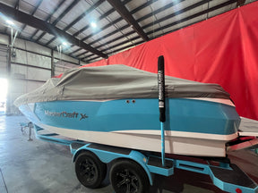 MasterCraft XStar ZFT4 with Roswell Bimini Tower Down Ratchet Cover - BoardCo