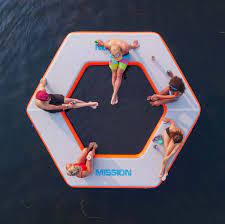 Mission REEF HEX 101 Inflatable Water Mat - 12' x 11' x 8" (132 sq ft) - BoardCo