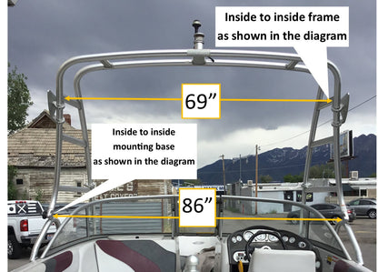 Moomba LSV RadaCage 2.1 Folding Canopy Top - BoardCo