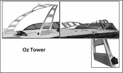 Moomba Oz Tower Folding Canopy Top - BoardCo