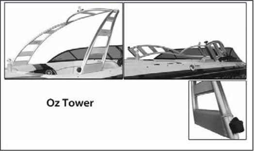 Moomba Oz Tower Folding Canopy Top - BoardCo