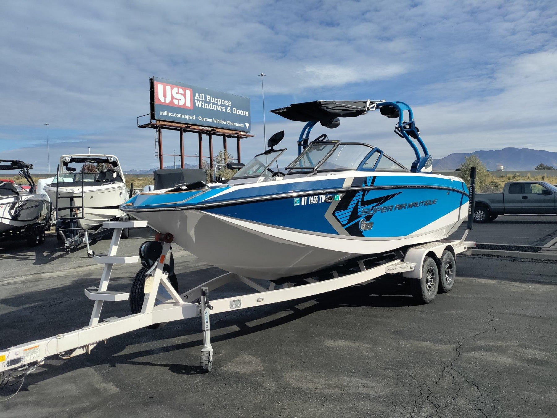 Nautique G23 with Factory BImini Double Up Storage Cover - BoardCo