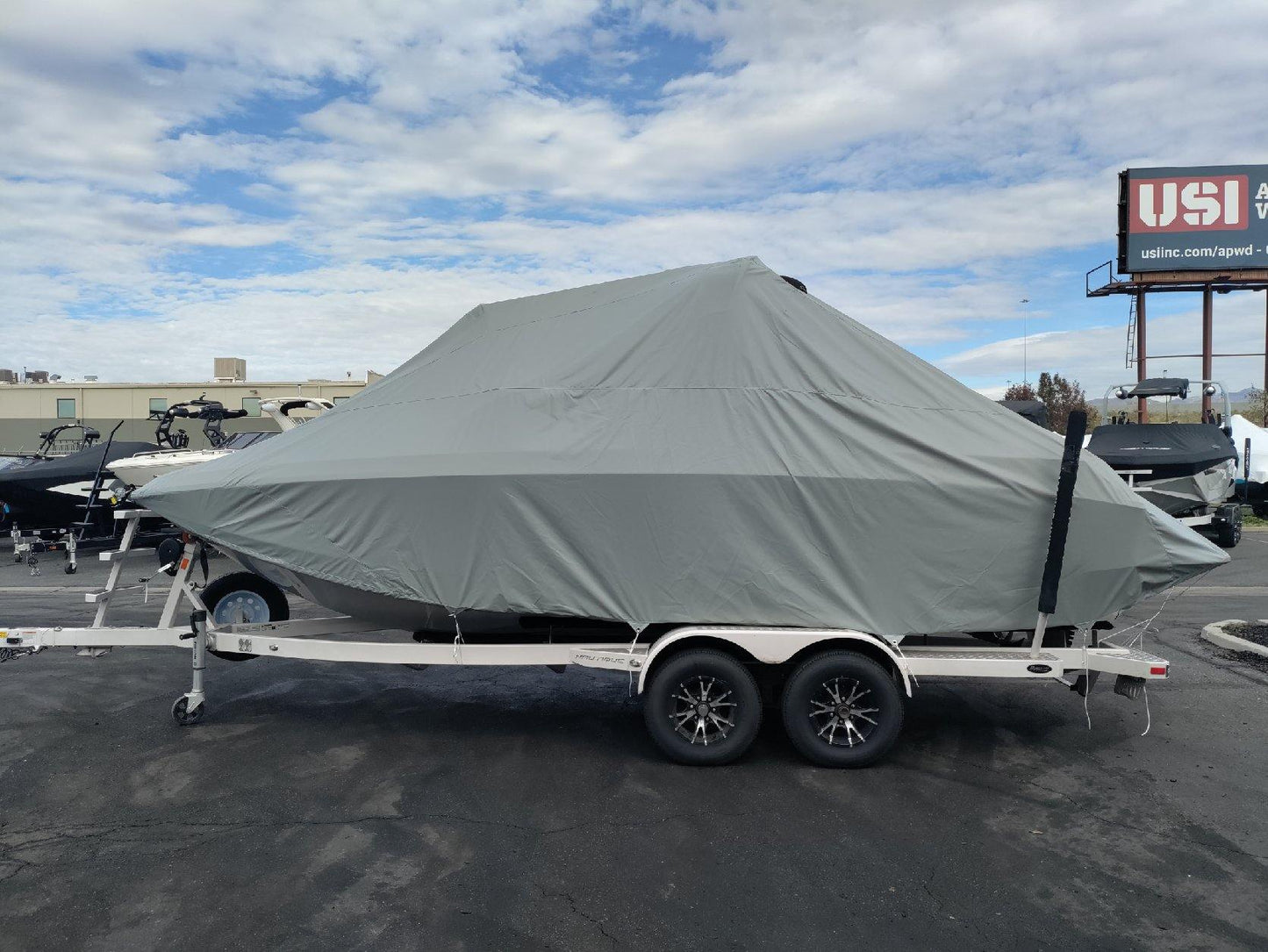 Nautique G23 with Factory BImini Double Up Storage Cover - BoardCo