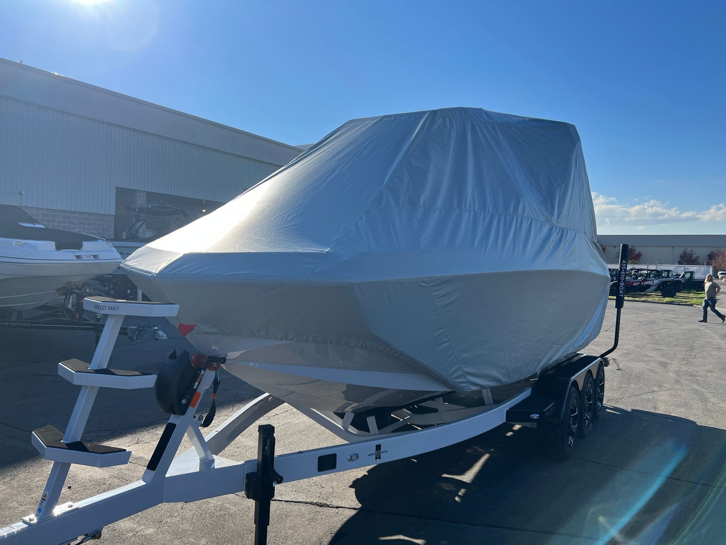 Nautique G23 with Flight Control Tower and Factory Bimini - BoardCo