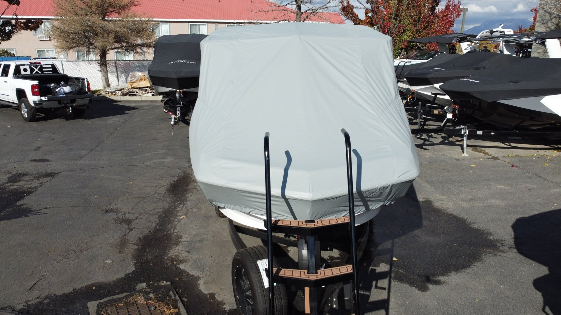Nautique G23 with Telescoping Tower Double Up Storage Cover - BoardCo
