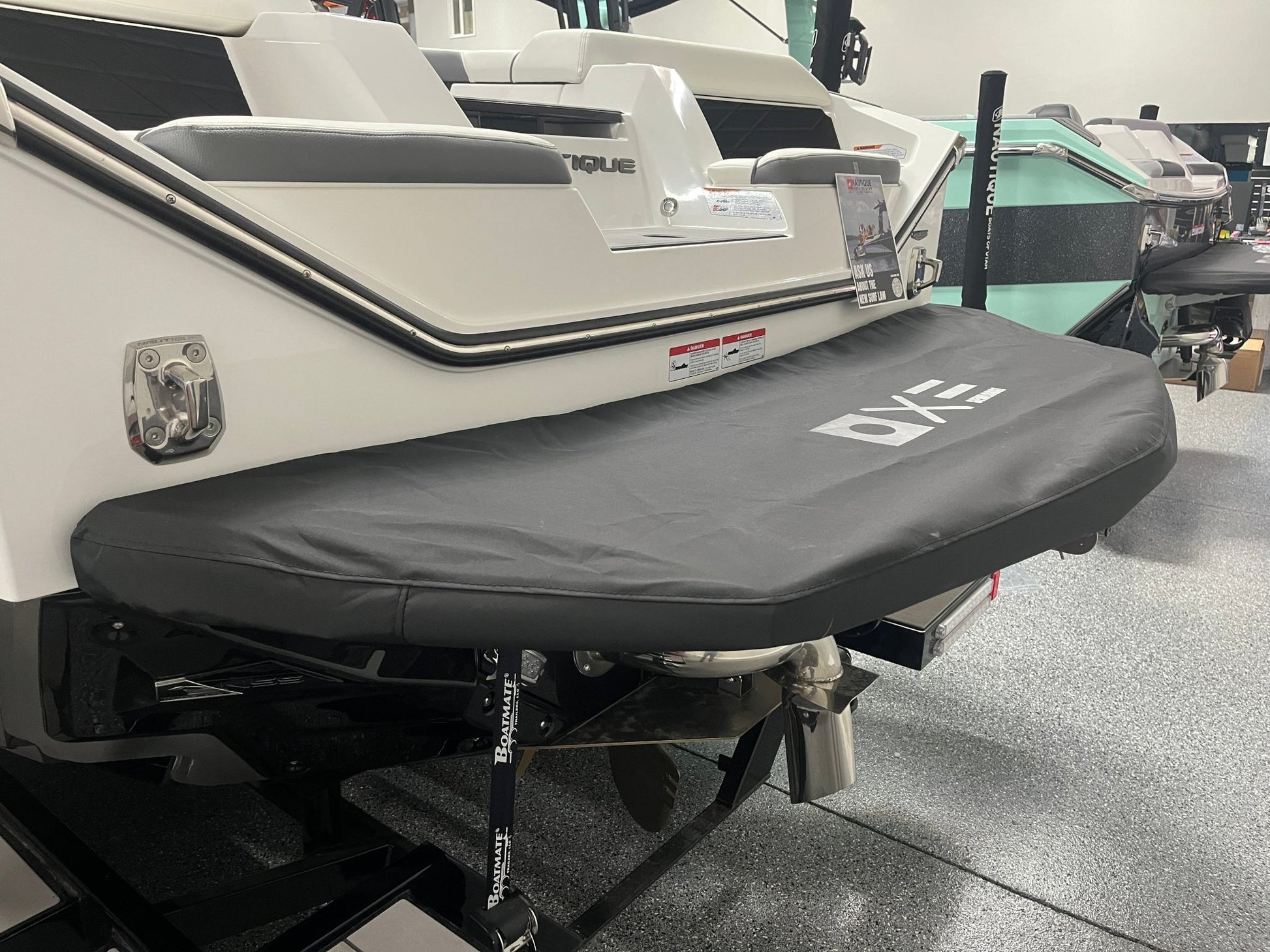 Nautique S with Cup Holder Swim Platform Cover - BoardCo