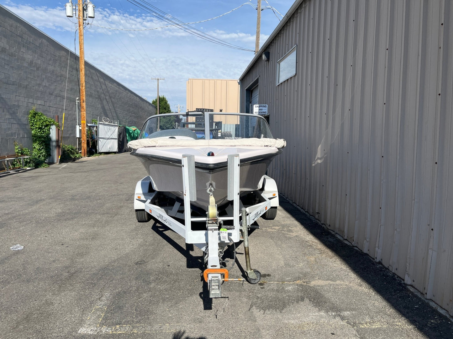 Nautique Ski 196 With Bimini Top Double Up Storage Cover - BoardCo