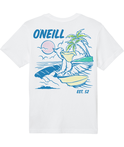 O'Neill Boys Low-Key Tee in White - BoardCo