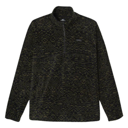 O'Neill Carson 1/4 Zip Superfleece in Dark Olive - BoardCo