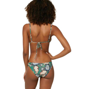 O'Neill Cayo Westerly Floral Revo Tri Bikini Top in Green - BoardCo
