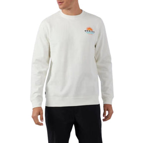O'Neill Fifty Two Crew Pullover Sweatshirt in Egg - BoardCo