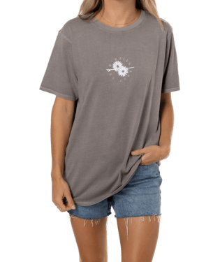 O'Neill Flower Surf Tee in Smoked Pearl - BoardCo