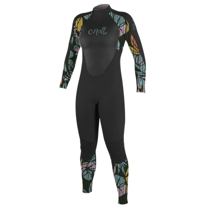 O'Neill Girls Epic 4/3 BZ Full Wetsuit in Black/Baylen - BoardCo