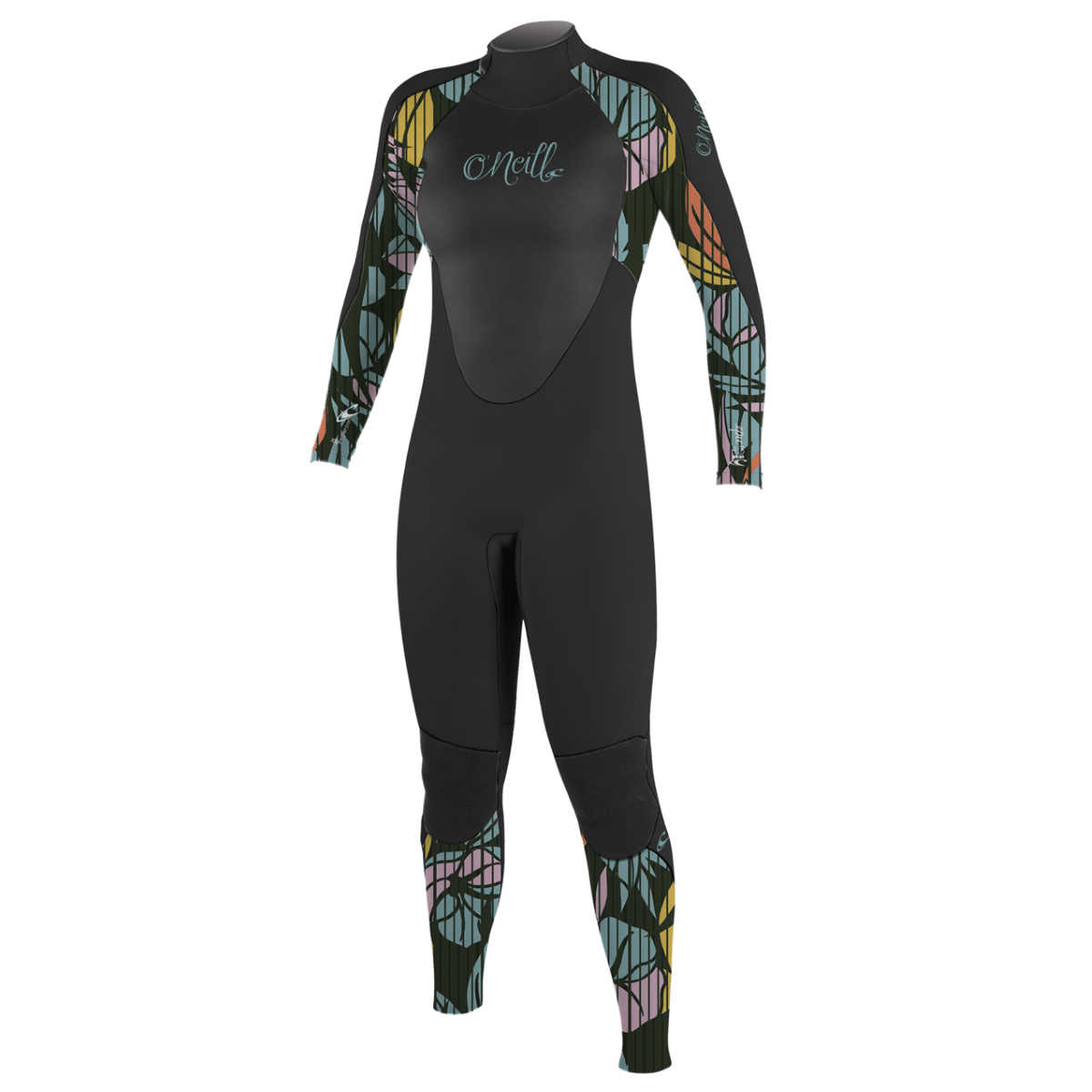 O'Neill Girls Epic 4/3 BZ Full Wetsuit in Black/Baylen - BoardCo