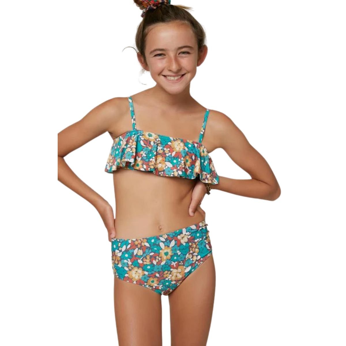 O'Neill Girls Lani Ditsy Ruffle Bikini Set in Multi - BoardCo