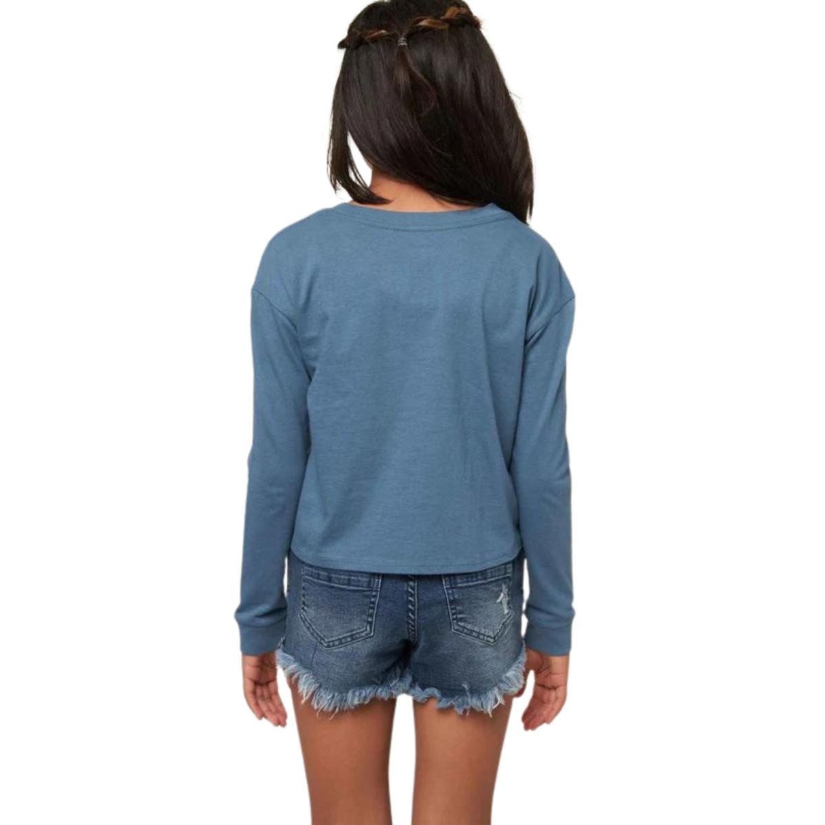 O'Neill Girls Smize Long Sleeve Tee in China Blue - BoardCo