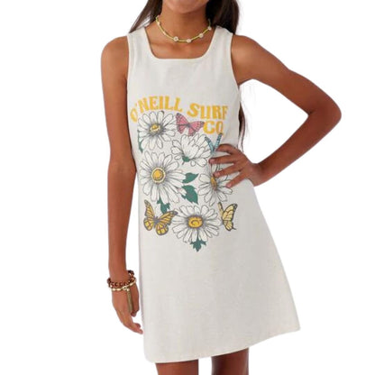 O'Neill Girls Talia Dress in Oatmeal Heather - BoardCo