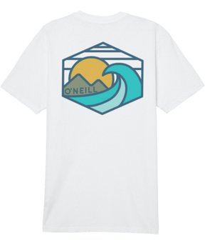 O'Neill Glassy Tee in White Heather - BoardCo