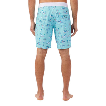 O'Neill Hyperfreak Mysto 20" Boardshorts in Turquoise - BoardCo