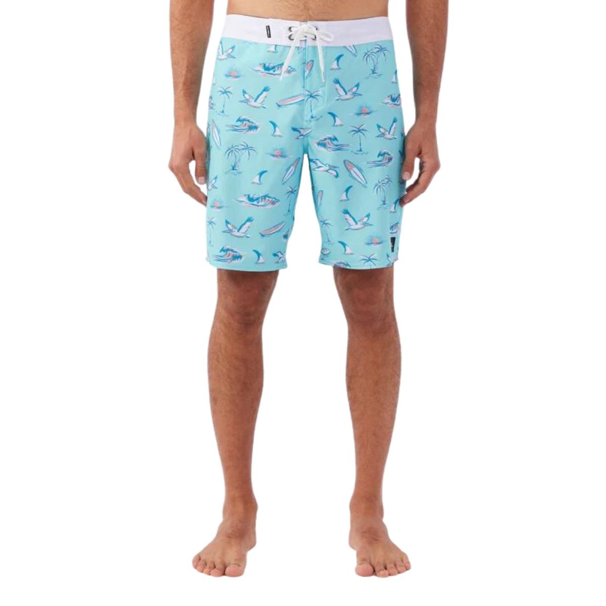 O'Neill Hyperfreak Mysto 20" Boardshorts in Turquoise - BoardCo