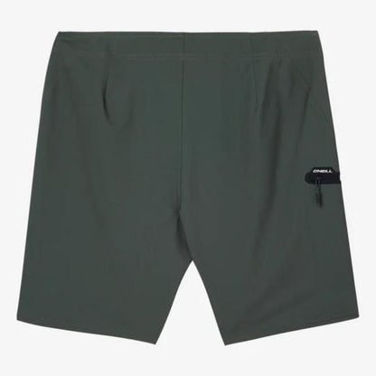 O'Neill Hyperfreak Tech Solid 19" Boardshorts in Dark Olive - BoardCo