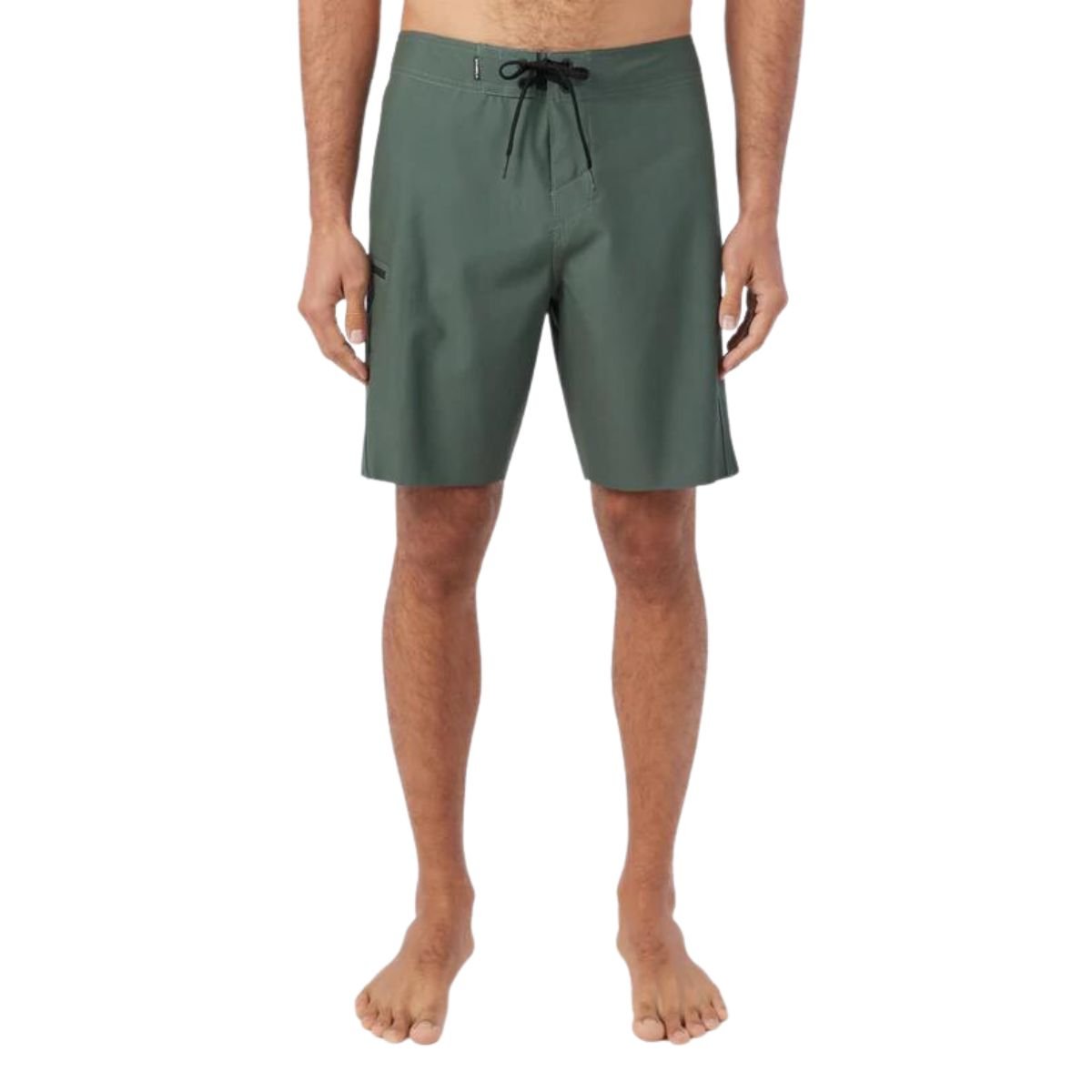 O'Neill Hyperfreak Tech Solid 19" Boardshorts in Dark Olive - BoardCo