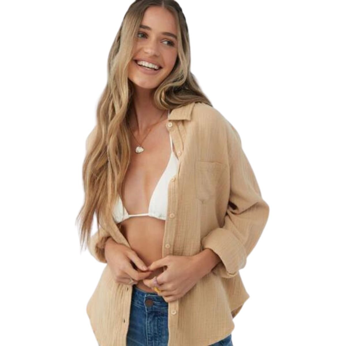 O'Neill Leni Top in Khaki - BoardCo