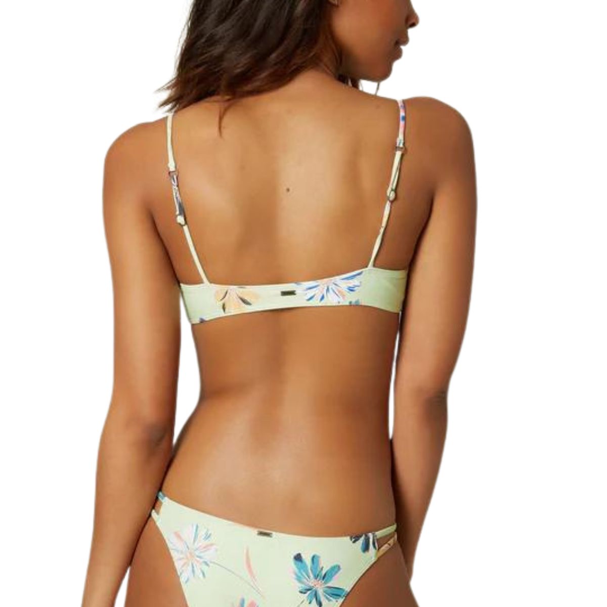 O'Neill Nosara Brook Floral Bikini Top in Mint - BoardCo