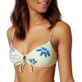 O'Neill Nosara Brook Floral Bikini Top in Mint - BoardCo