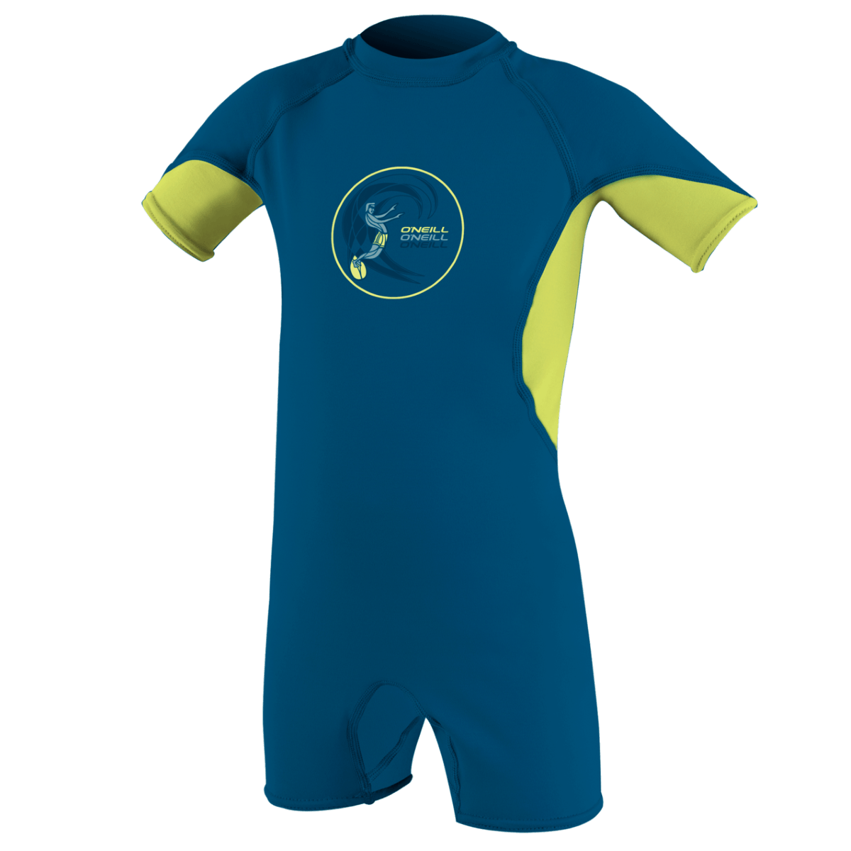 O'Neill Ozone Toddler S/S Spring Wetsuit in Blue/Lime/White - BoardCo