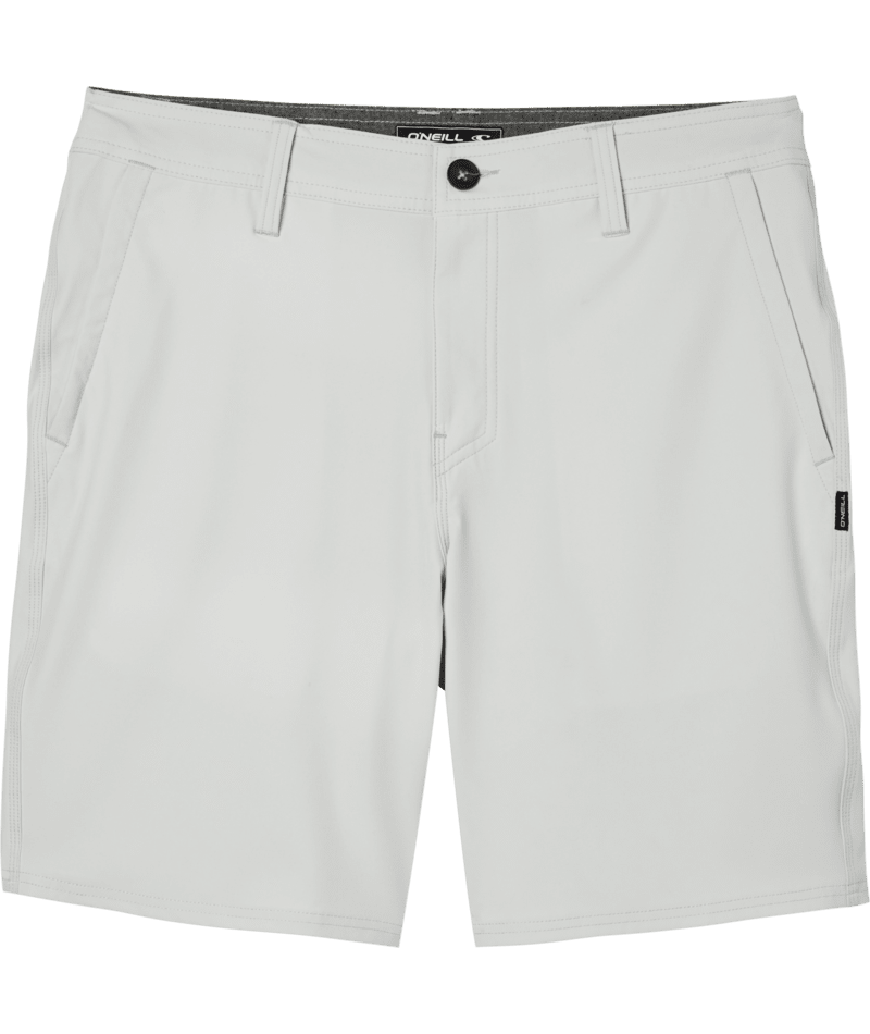 O'Neill Reserve Heather 19" Hybrid Shorts in Fog - BoardCo