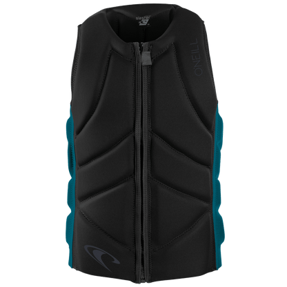 O'Neill Slasher Comp Vest in Black/Tidepool - BoardCo