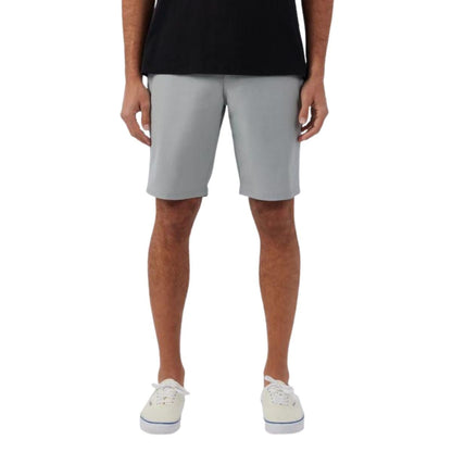 O'Neill Stockton 20" Hybrid Shorts in Light Grey - BoardCo