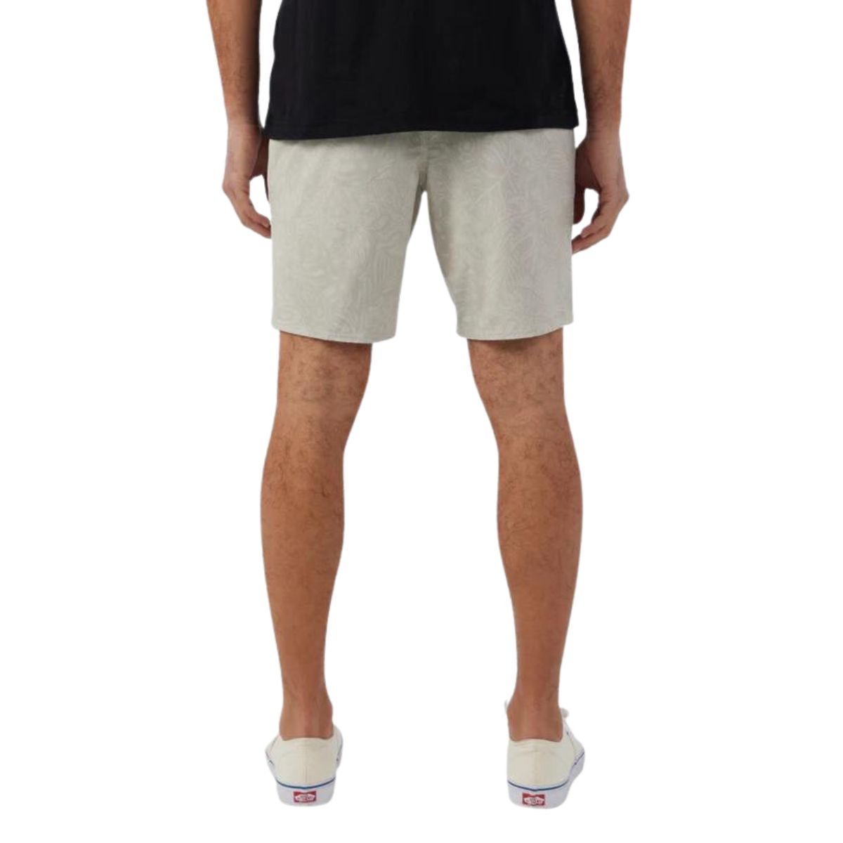 O'Neill Stockton Print E-Waist 18" Hybrid Shorts in Light Khaki - BoardCo