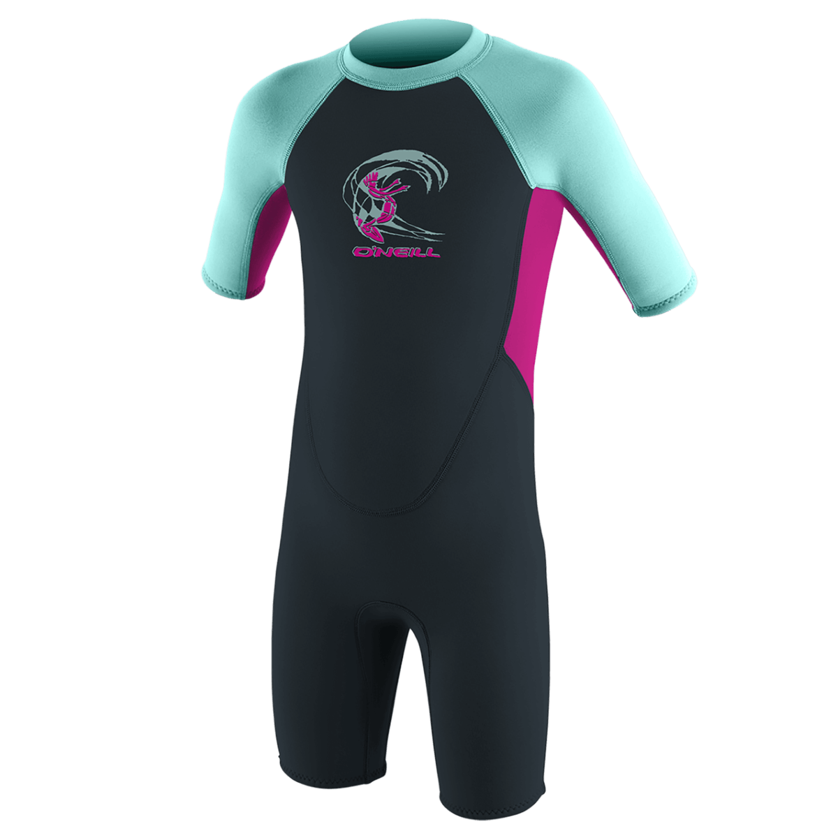 O'Neill Toddler Reactor-2 2mm BZ Spring Wetsuit in Slate/Berry/Seaglass - BoardCo