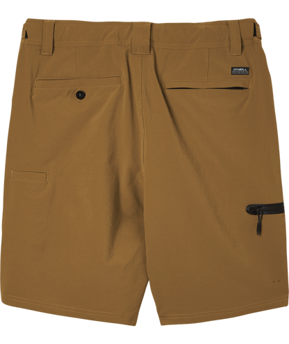 O'Neill TRVLR Expedition Hybrid Shorts in Dark Khaki - BoardCo