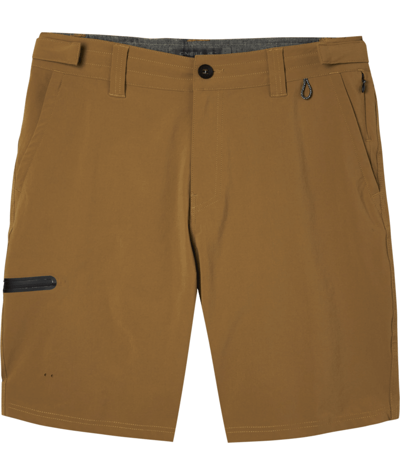 O'Neill TRVLR Expedition Hybrid Shorts in Dark Khaki - BoardCo