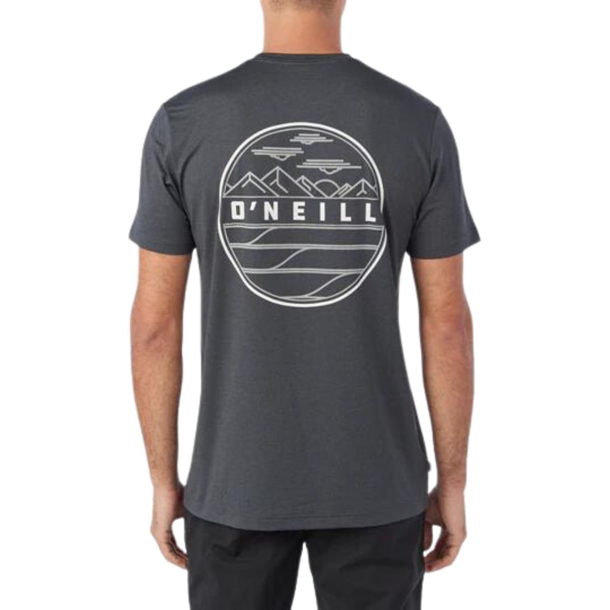 O'Neill TRVLR UPF Tee in Heather Black - BoardCo