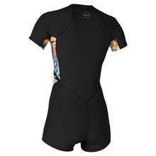 O'Neill Women's Bahia 2/1MM Full Zip S/S Spring Wetsuit in Black/Demiflor - BoardCo