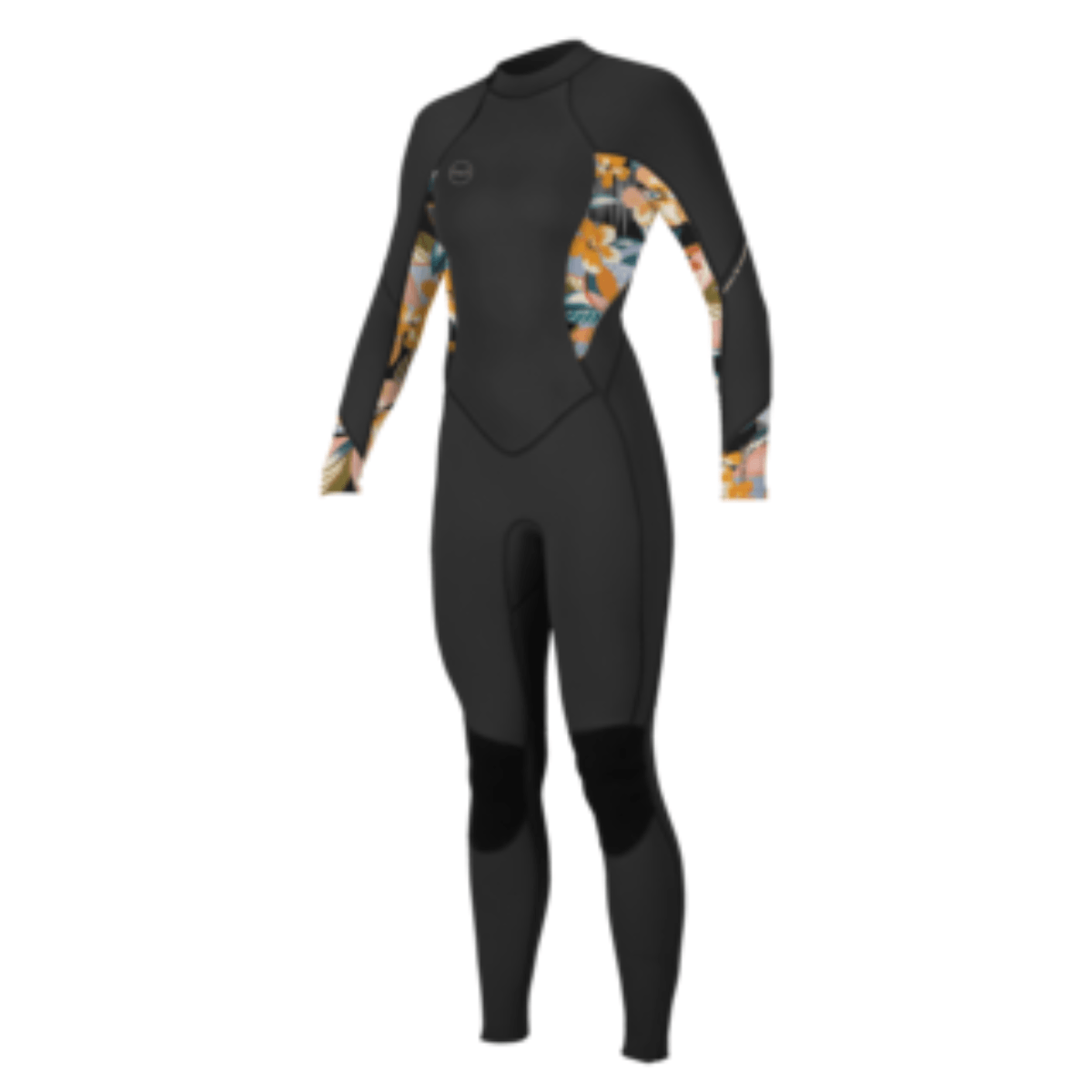 Oneill Women's Bahia 3/2mm Back Zip Full Wetsuit in Black and Demiflor - BoardCo