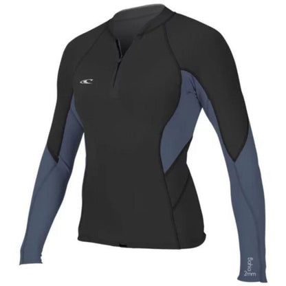 O'Neill Women's Bahia Front-Zip Jacket 1MM Black/Mist/Black - BoardCo