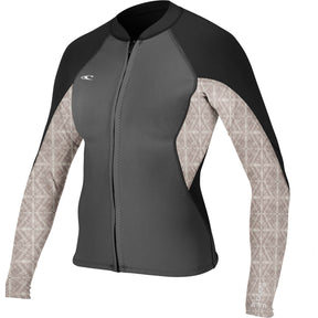 O'Neill Women's Bahia Full Zip Jacket GRAPH/VIDA/BLK - BoardCo