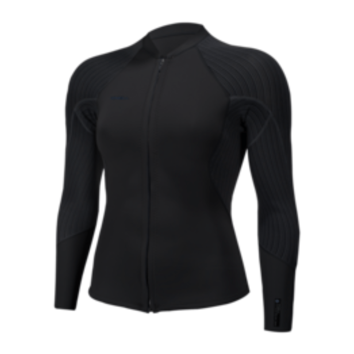 Oneill Womens Hyperfreak 2mm Front Zip Jacket in Black - BoardCo