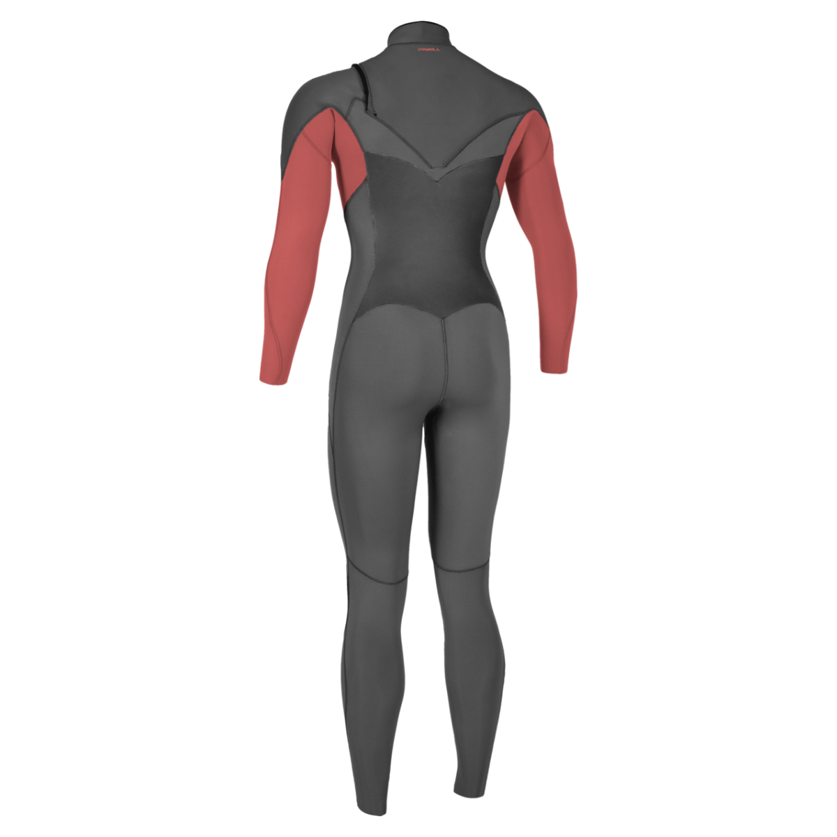 Oneill Women's Ninja 4/3 Chest Zip Full Suit in Graphite and Tea Rose - BoardCo