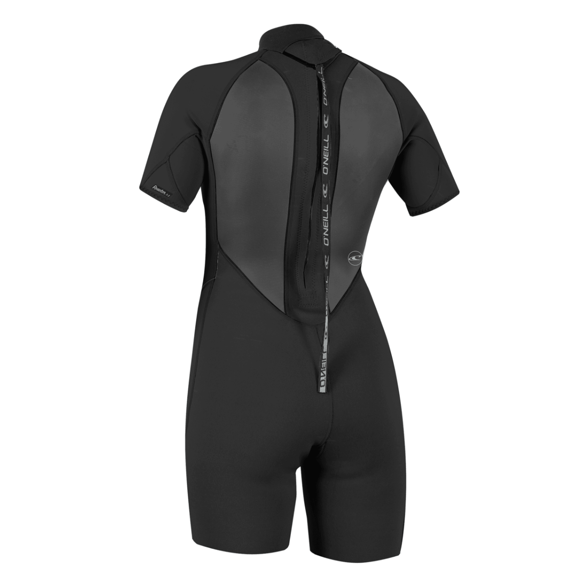 Oneill Women's Reactor-2 2mm Back Zip Short Sleeve Spring Wetsuit in Black - BoardCo