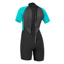 O'Neill Women's Reactor-2 2mm BZ SS Spring Wetsuit in Black/Aqua - BoardCo