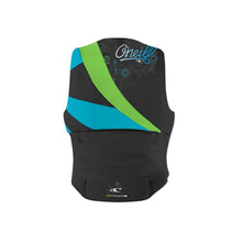 O'Neill Women's Siren USCG Life Vest in Black/Dayglo/Turquiose 2021 - BoardCo