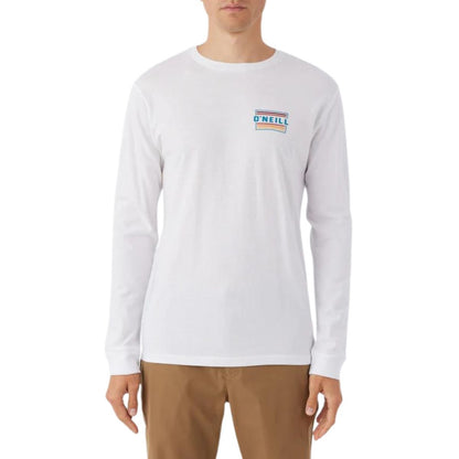 O'Neill Working Stiff Long Sleeve Tee in White - BoardCo